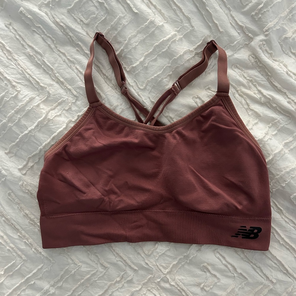 Mauve New Balance sports bra